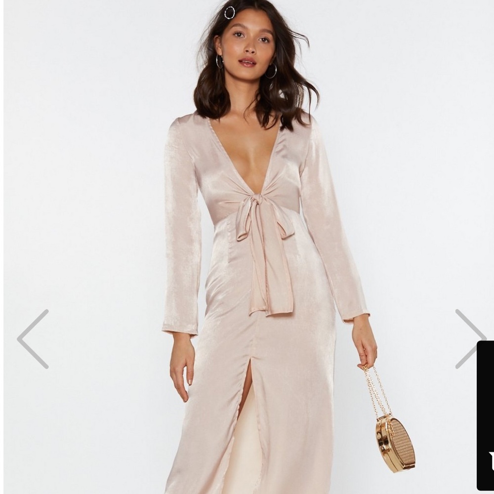 Satin Maxi Dress, new with tags